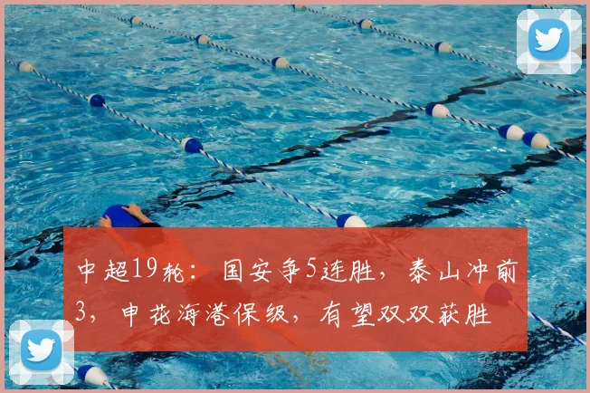 中超19轮:国安争5连胜,泰山冲前3,申花海港保级,有望双双获胜